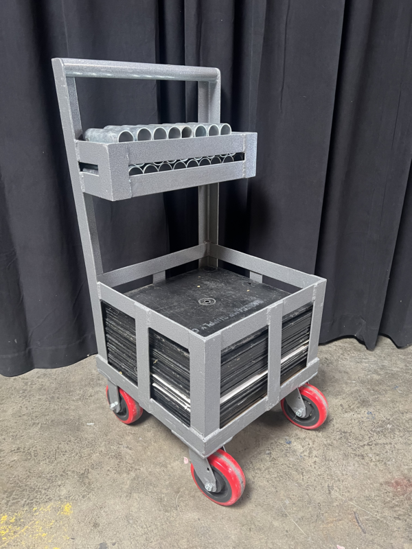 Pipe and Drape Base/Pin Cart