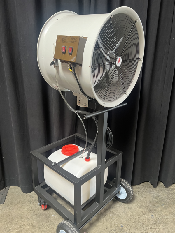 Mister Fan With Heavy Duty Rolling Cart